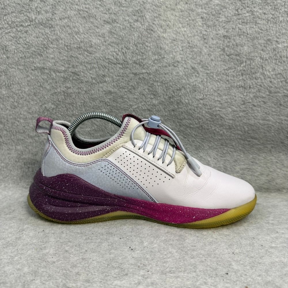 Women's White, Pink & Purple Lightweight Athletic Sneakers - Picture 6 of 10